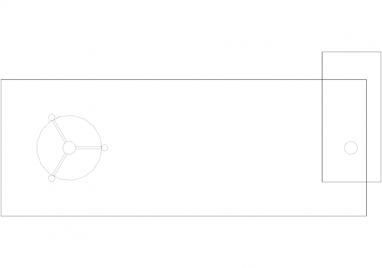 Escritório DWG - Escrivaninhas tipo 3 23 - ACCA software