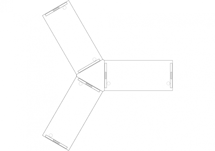 Büro DWG - Arbeitsplatz Kombination LIN 17 - ACCA software