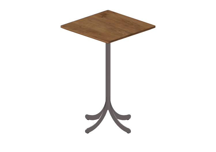 Petites Tables 3D - Table carrée avec base en acier - Atlas... Petites Tables 3D - Table carrée avec base en acier - Atlas...