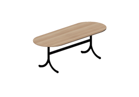 3D Tischchen - Tisch für Außenbereich mit Stahlfuß - Atlas - 20770 - E122