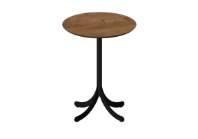Petites Tables 3D - Table ronde avec base en acier - Atlas - 20777 - E232
