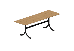 Petites Tables 3D - Table avec base en acier - Atlas - 207271 - A122