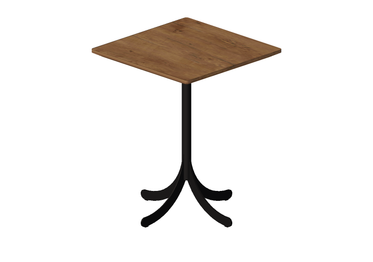 Mesitas 3D - Mesa cuadrada con base de acero - Atlas -... Mesitas 3D - Mesa cuadrada con base de acero - Atlas -...