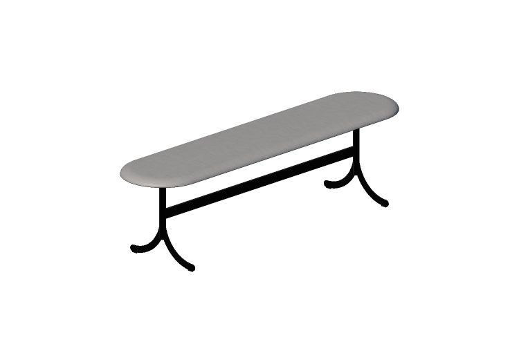 Chaises 3D - Banc avec base en acier - Atlas - 20721 -... Chaises 3D - Banc avec base en acier - Atlas - 20721 -...