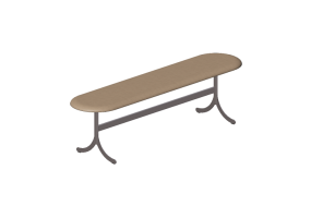 Sillas 3D - Banco con base de acero - Atlas - 20721 - 26910 - CAMMLF15