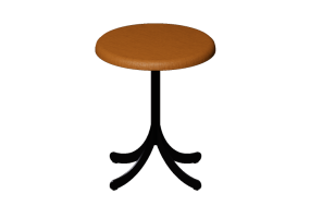 3D Chairs - Stool with steel base - Atlas - 20711- 22910 - CAMMLF15