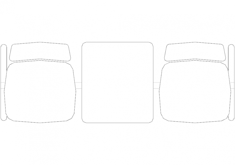Bureau DWG - Chaise 20 - ACCA software
