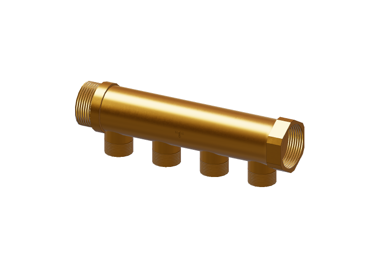 Colector LINEAL de 4 vías DN32 - 1885 - 191 0014 - TIEMME Colector LINEAL de 4 vías DN32 - 1885 - 191 0014 - TIEMME