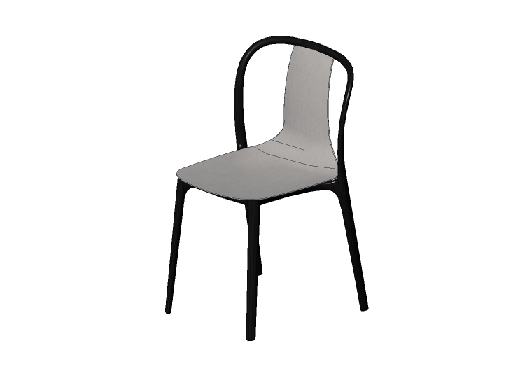 3D Stühle - Stuhl mit Stoffsitz - Vitra Belleville - Vitra 3D Stühle - Stuhl mit Stoffsitz - Vitra Belleville - Vitra