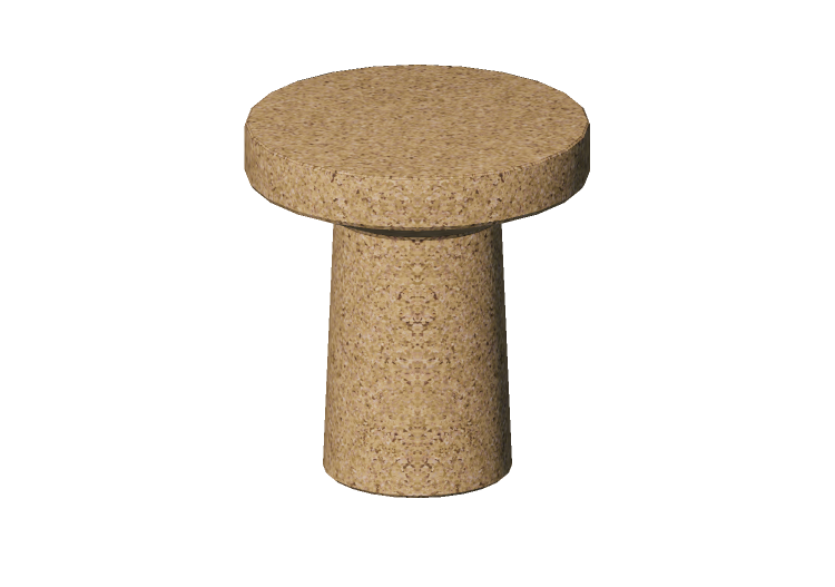 Chaises 3D - Tabouret en liège - Vitra - Cork Family C -... Chaises 3D - Tabouret en liège - Vitra - Cork Family C -...