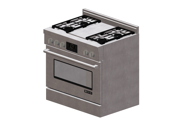 Electroménagers 3D - Cuisine avec 4 feux à gaz et plaque... Electroménagers 3D - Cuisine avec 4 feux à gaz et plaque...