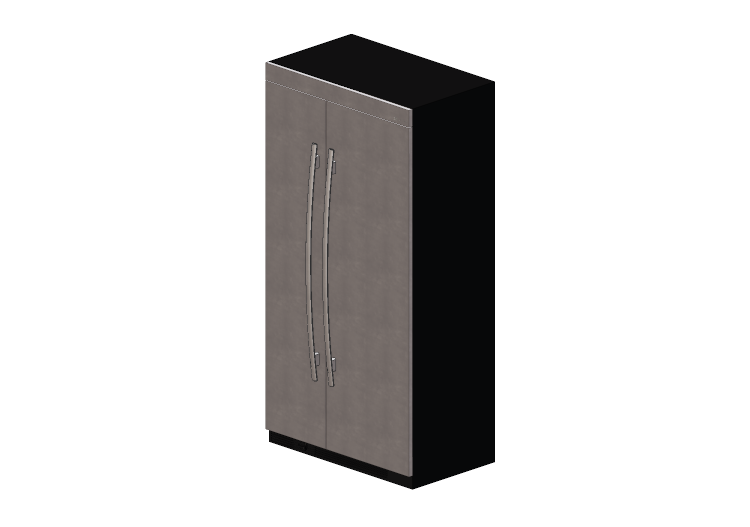 3D Haushaltgeräte - Eingebauter Kühlschrank Side by Side... 3D Haushaltgeräte - Eingebauter Kühlschrank Side by Side...