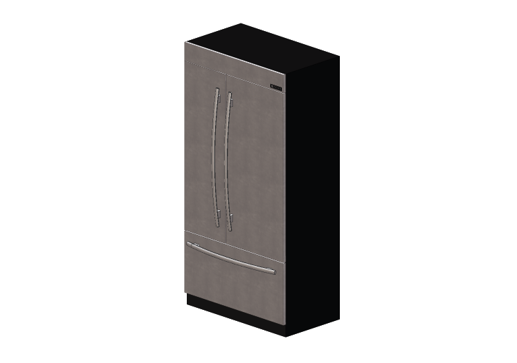 3D Electrical Appliances - Side by Side built-in Fridge -... 3D Electrical Appliances - Side by Side built-in Fridge -...