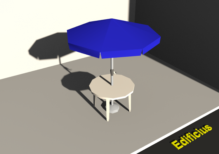 Modelos 3D - Guarda sol - ACCA software