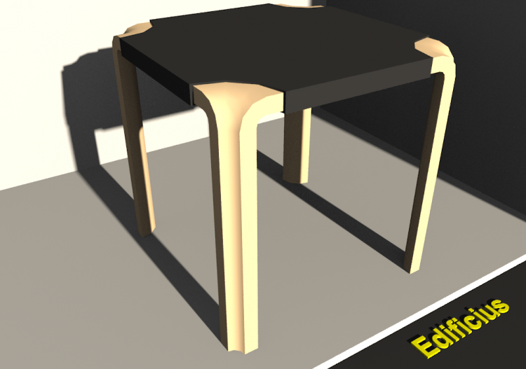 3D Models - Small Table 1 - ACCA software