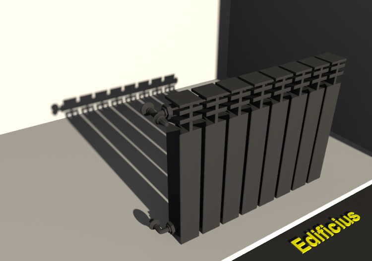 Modèles 3D - Radiateur 8 éléments - ACCA software
