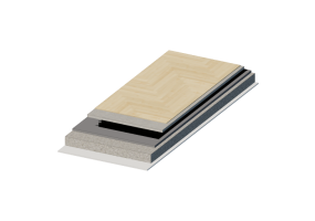 Radiant floor system with insulating panel in EPS with graphite 42 mm - type B