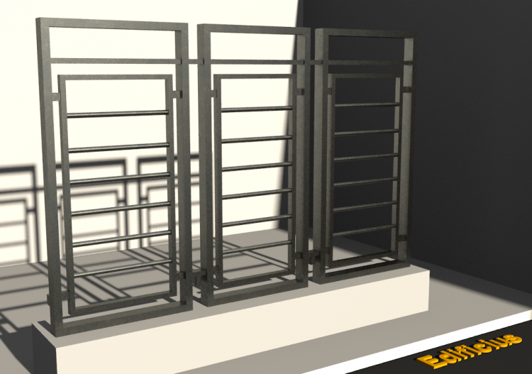 Guarda-corpo 3D - Clássica [FS] - Painel de dormente - ACCA...