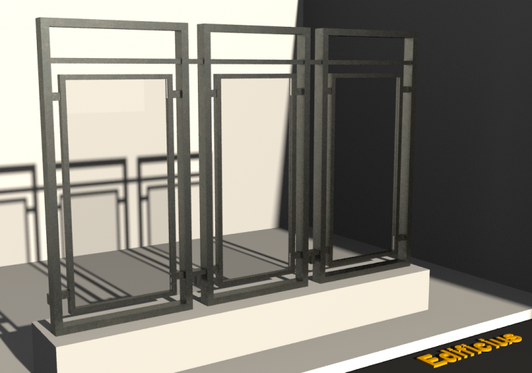 3D Railings - Classic [AS] - Glass panel with frame - ACCA...