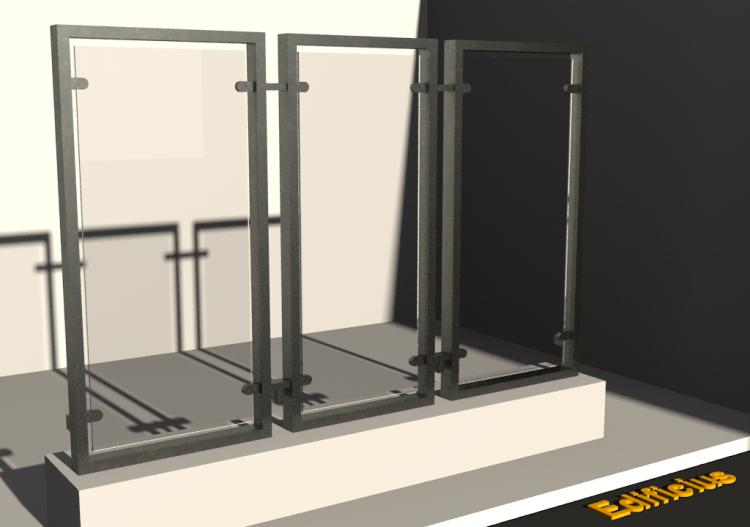 3D Railings - Balustrade [AS] - Glass Panel - ACCA software