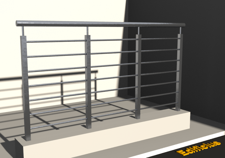 Barandillas 3D - Tubo cuadrado [FV] - ACCA software