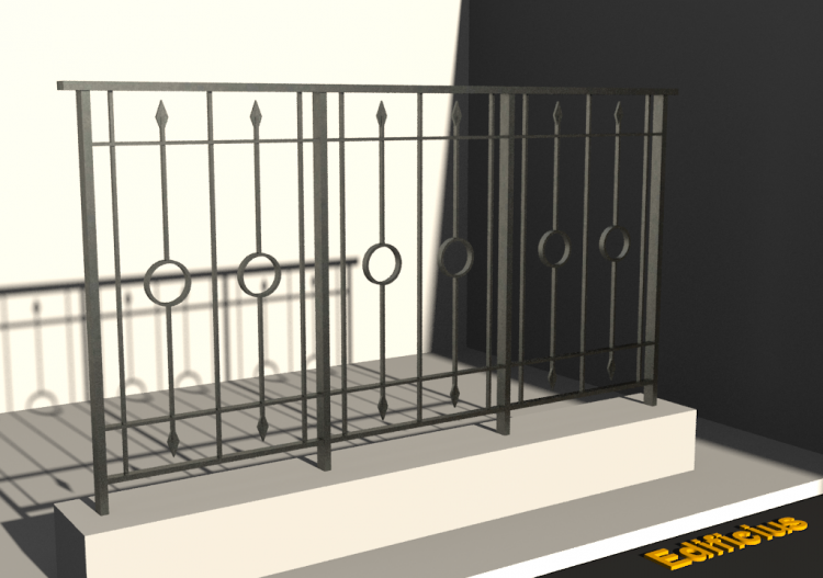 Barandillas 3D - Balaustrada [FV] - Círculos - ACCA...