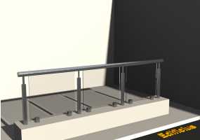 3D Railings - Round Pipe [VM] - Glass