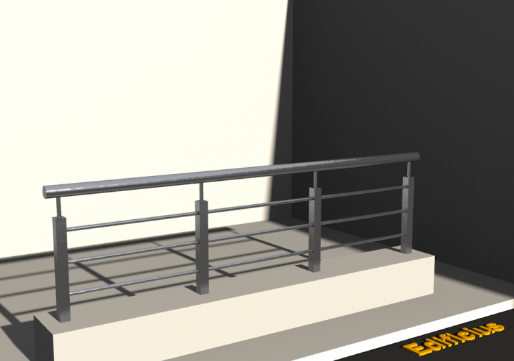 3D Railings - Square pipe [VM] - ACCA software