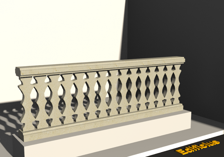 3D Balustrade - Deko Säulen - ACCA software