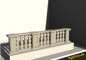 3D Balustrade - Deko Säulen und kleinen Stützen