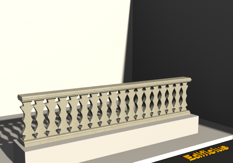 3D Balustrade - Deko Säulen - ACCA software