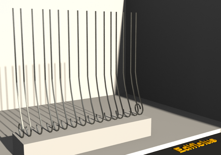 Enrejado 3D - Barrote moldurado con panza - ACCA software