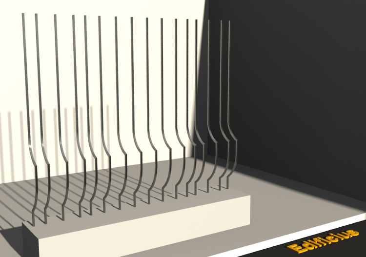 Inferriate 3D - Paletto sagomato svasato - ACCA software