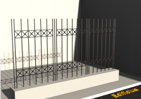 3D Gratings - Crossed Rims
