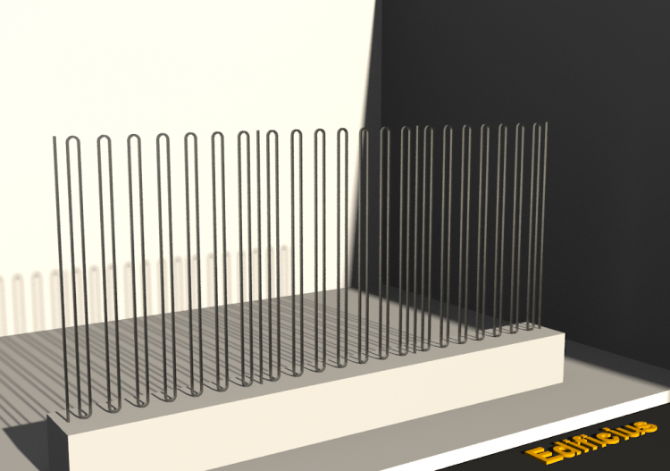 Enrejado 3D - Doble barrote curvo - ACCA software