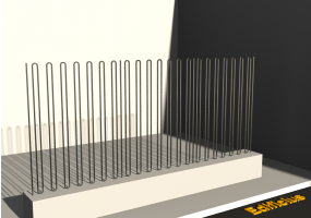 3D Gratings - Double curved pole
