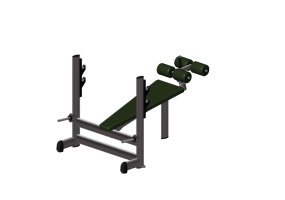 Fitness 3D - Supino inclinado negativo - Gym 80 - 4847