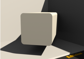 3D Profil - Profil [RA] 500x500x50mm