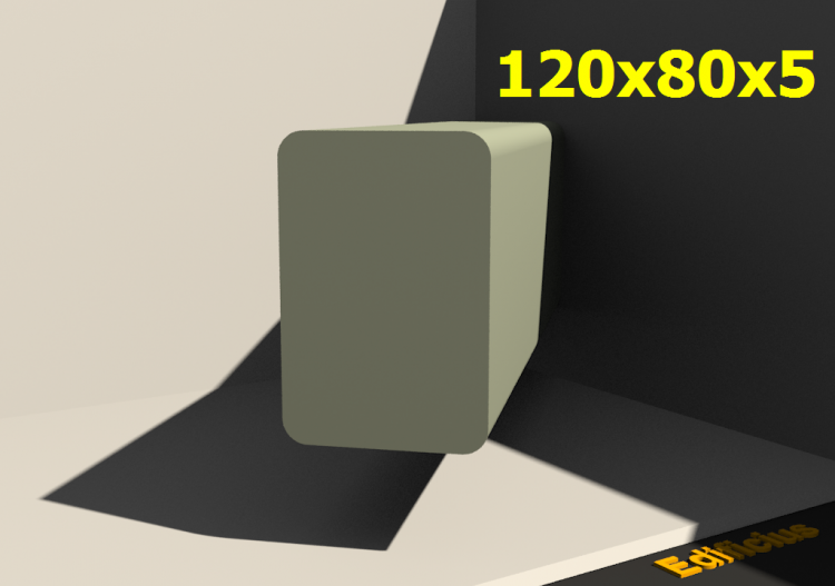 三维剖面 - 120x80x5 - ACCA software