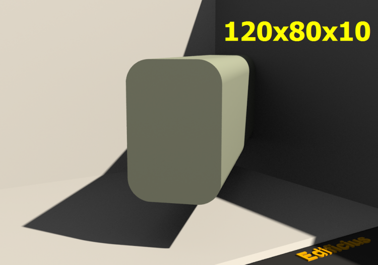 三维剖面 - 120x80x10 - ACCA software