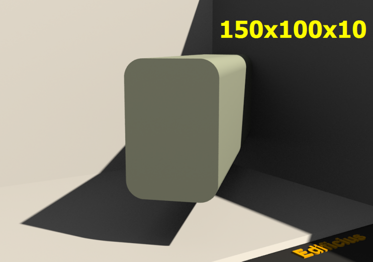 三维剖面 - 150x100x10 - ACCA software