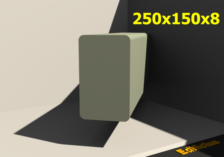 三维剖面 - 250x150x8 - ACCA software