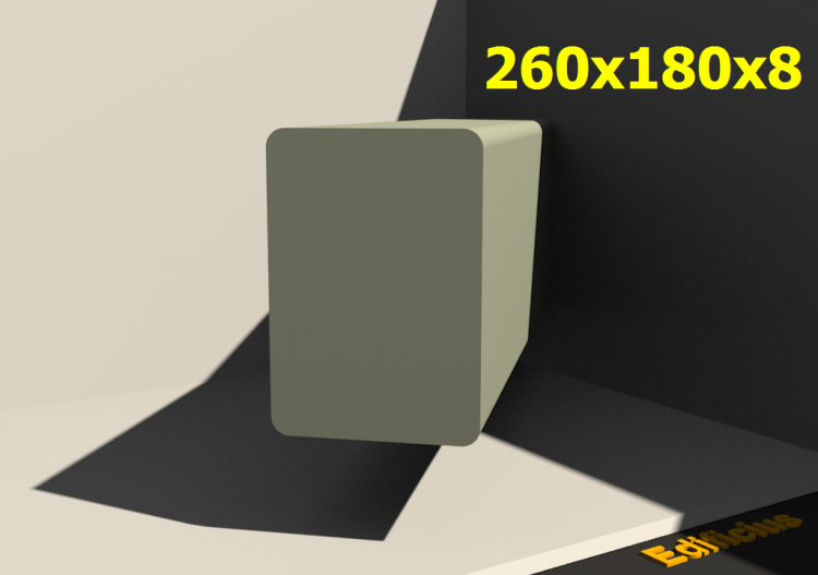 三维剖面 - 260x180x8 - ACCA software