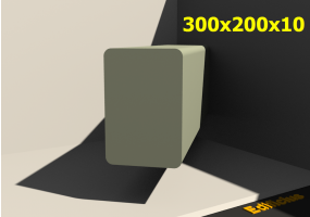 3D Profile - 300x200x10