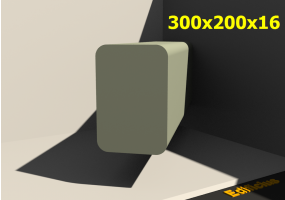 3D Profile - 300x200x16
