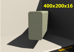 3D Profile - 400x200x16