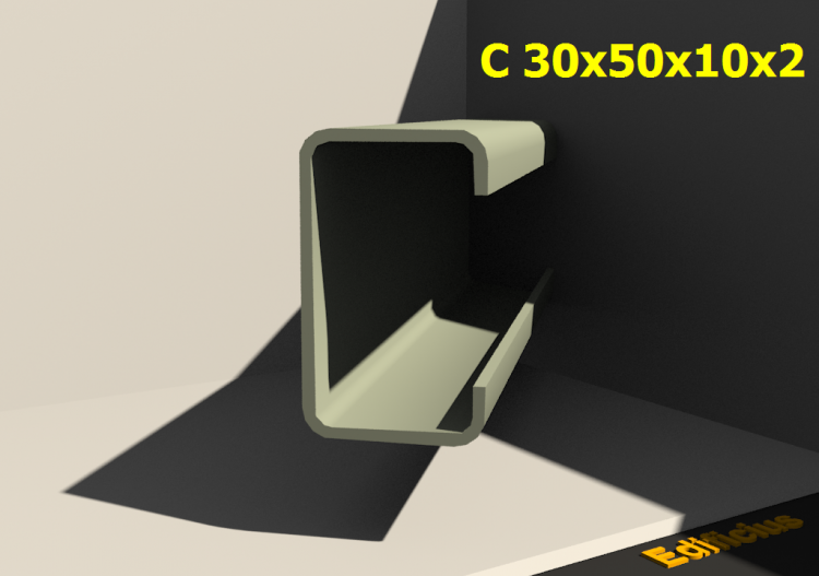 3D Profile - C 30x50x10x2 - ACCA software