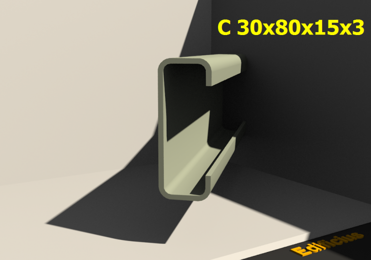 Perfilados 3D - C 30x80x15x3 - ACCA software
