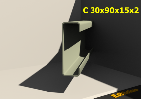 3D Profile - C 30x90x15x2