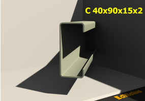 3D Profile - C 40x90x15x2
